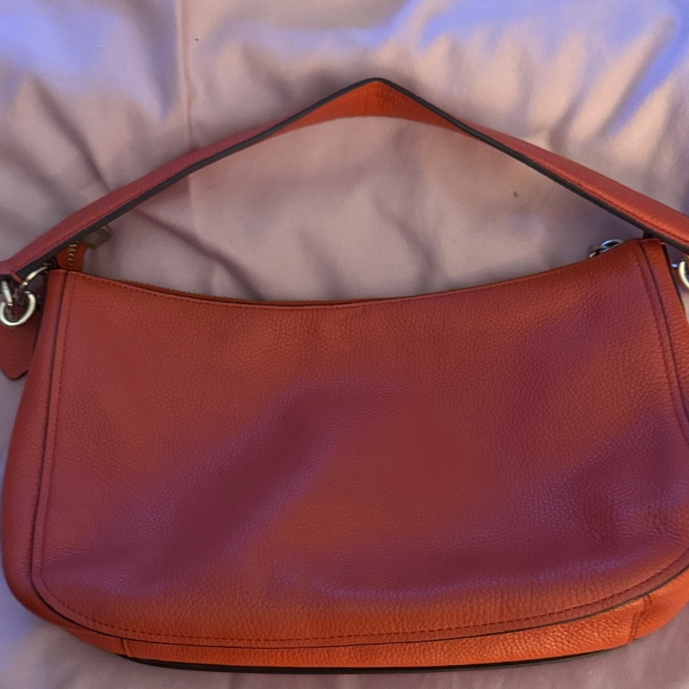 Coach Vibrant Orange Shoulder Bag - Picture 3 of 9